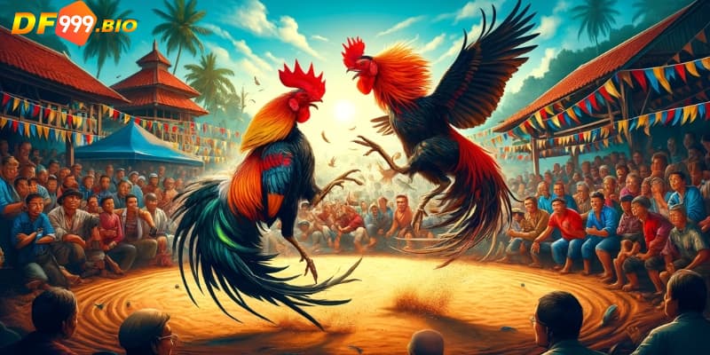 Đá gà vô cùng kịch tính